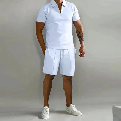 Men's Polo & Shorts Set | Smart Casual Summer Outfit
