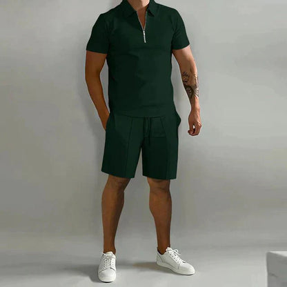 Men's Polo & Shorts Set | Smart Casual Summer Outfit