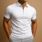 Men's Slim Fit Zip Polo Shirt | Breathable Lightweight Smart Casual Style