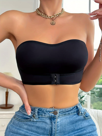 Women's Bandeau Sports Bra | Seamless Non-Slip Sporty Fit