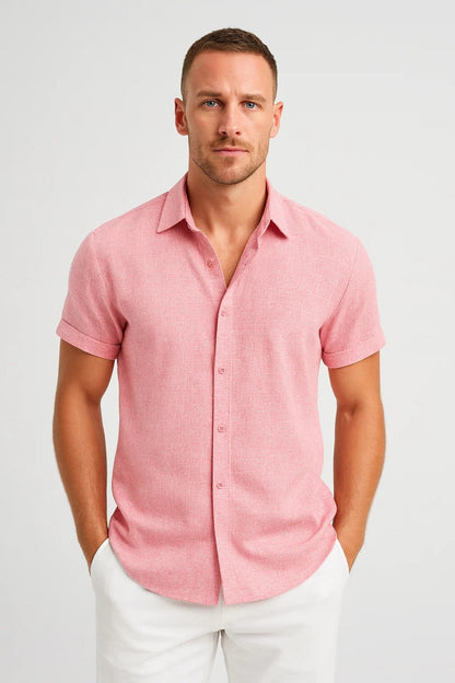 Men's Short Sleeve Shirt | Classic Collar Summer Essential