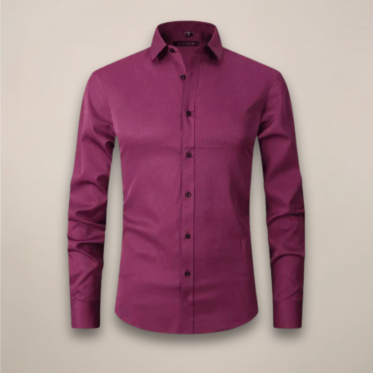 Men's Wrinkle-Free Dress Shirt | Structured Fit Long Sleeve