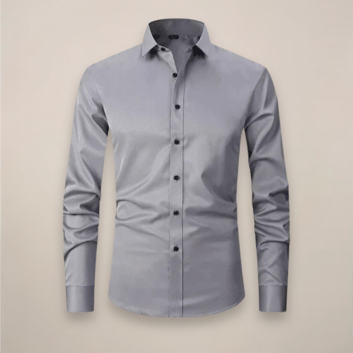 Men's Wrinkle-Free Dress Shirt | Structured Fit Long Sleeve