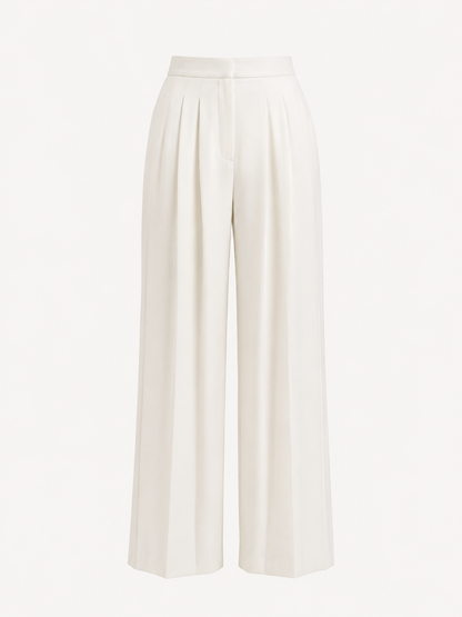 Women's Pleated Wide Leg Trousers