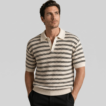 Men's Tailored Fit Striped Polo