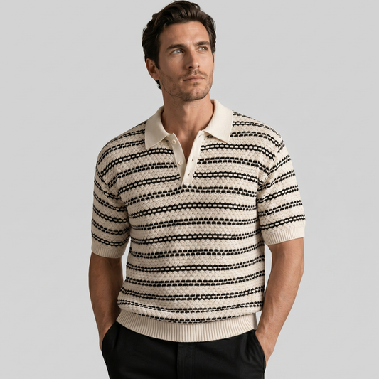 Men's Tailored Fit Striped Polo