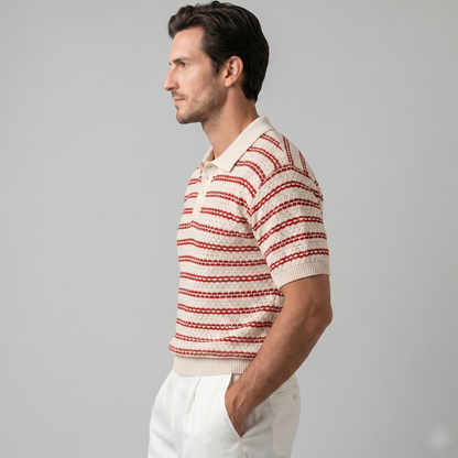 Men's Tailored Fit Striped Polo