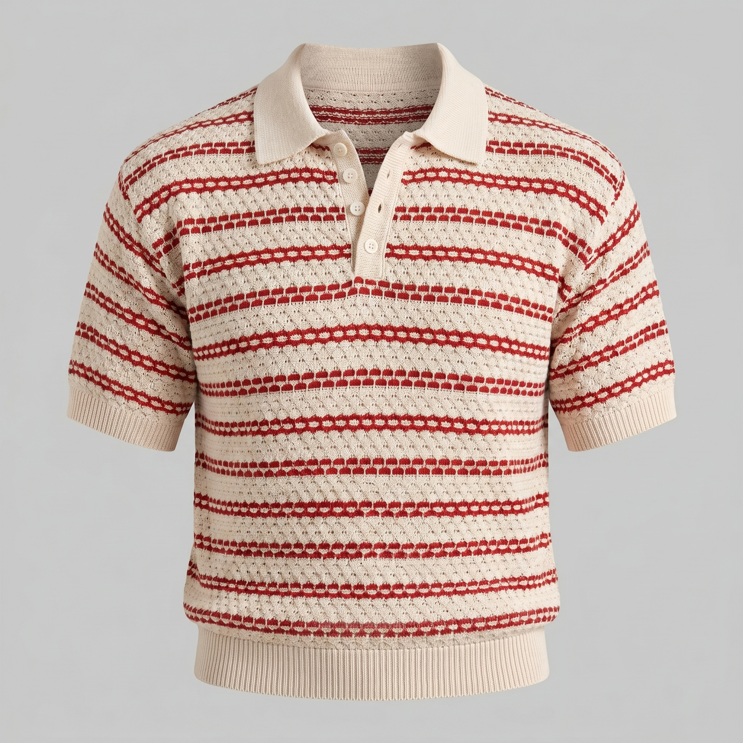 Men's Tailored Fit Striped Polo