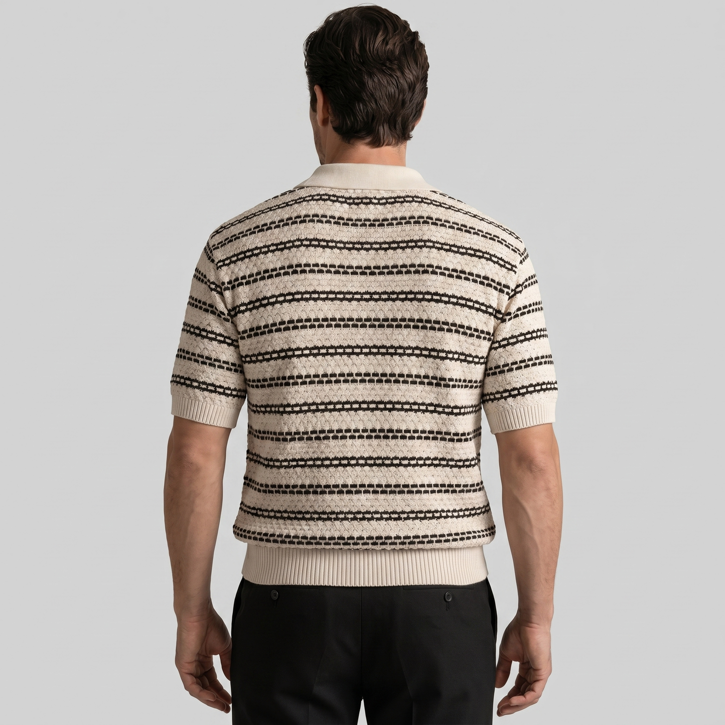 Men's Tailored Fit Striped Polo
