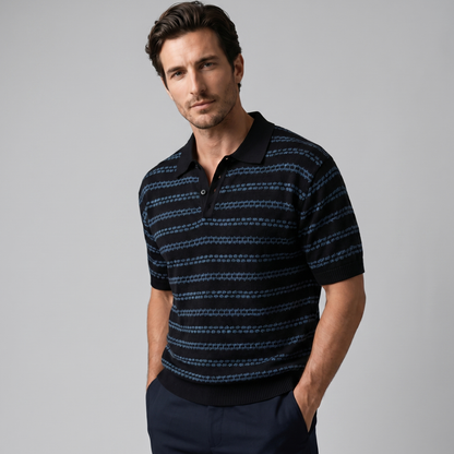 Men's Tailored Fit Striped Polo