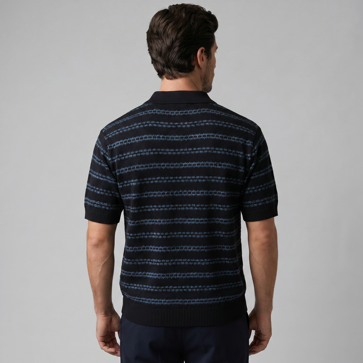 Men's Tailored Fit Striped Polo
