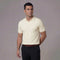 Men's Structured V-Neck Polo
