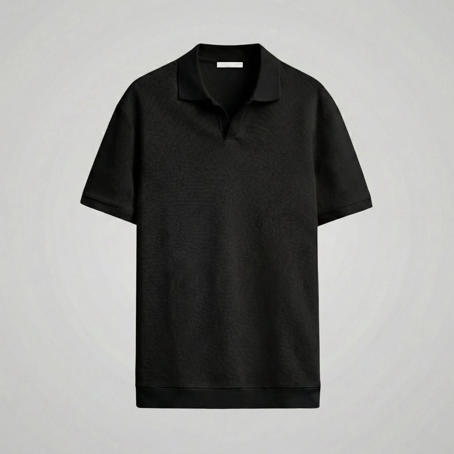 Men's Structured V-Neck Polo