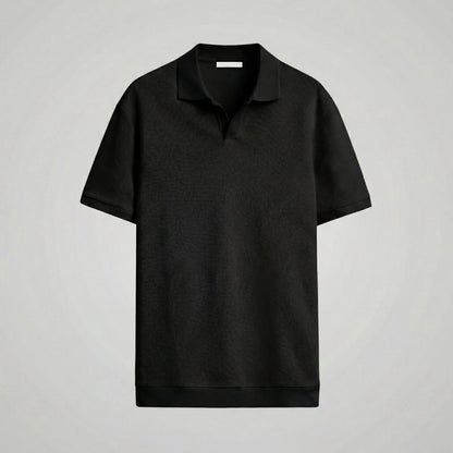 Men's Structured V-Neck Polo