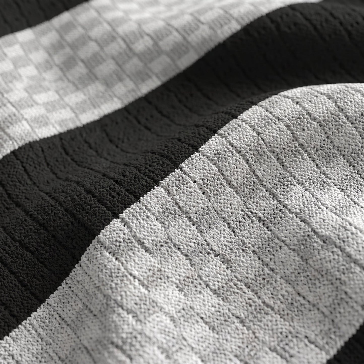 Men's Striped Knit Polo Shirt | Breathable Summer Texture