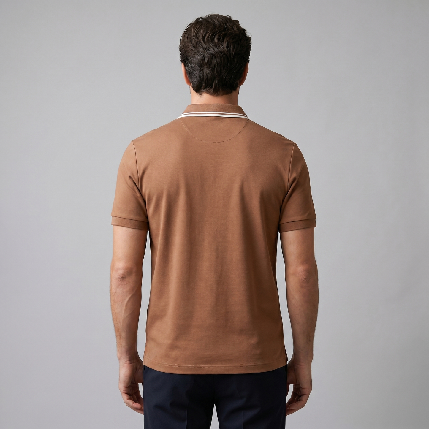 Men's Zip Front Polo Shirt