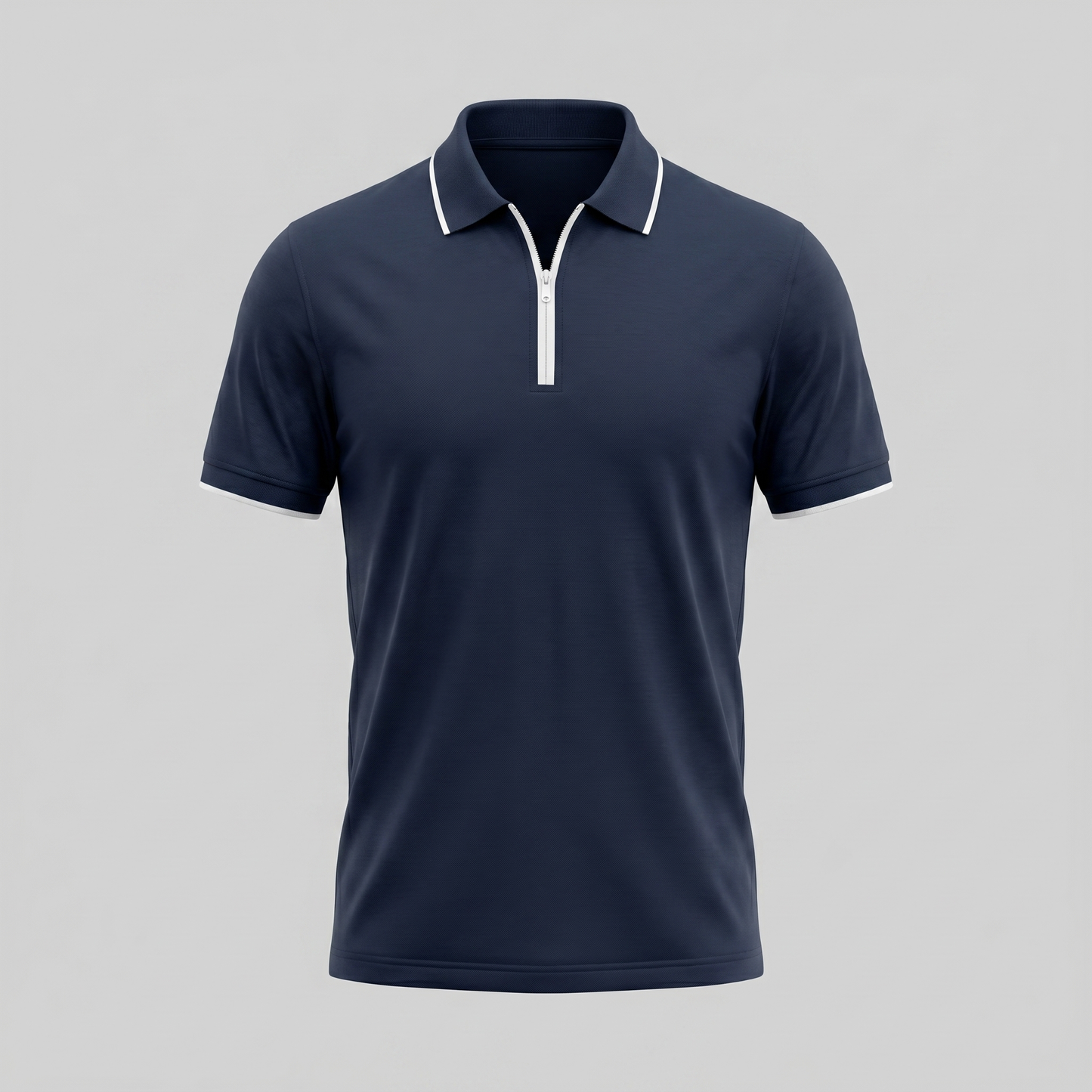 Men's Zip Front Polo Shirt