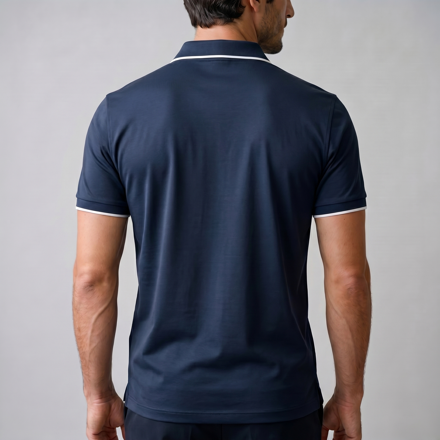Men's Zip Front Polo Shirt