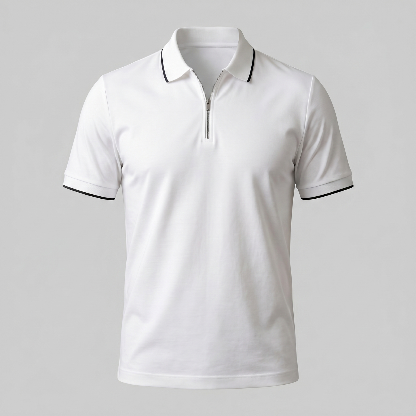Men's Zip Front Polo Shirt