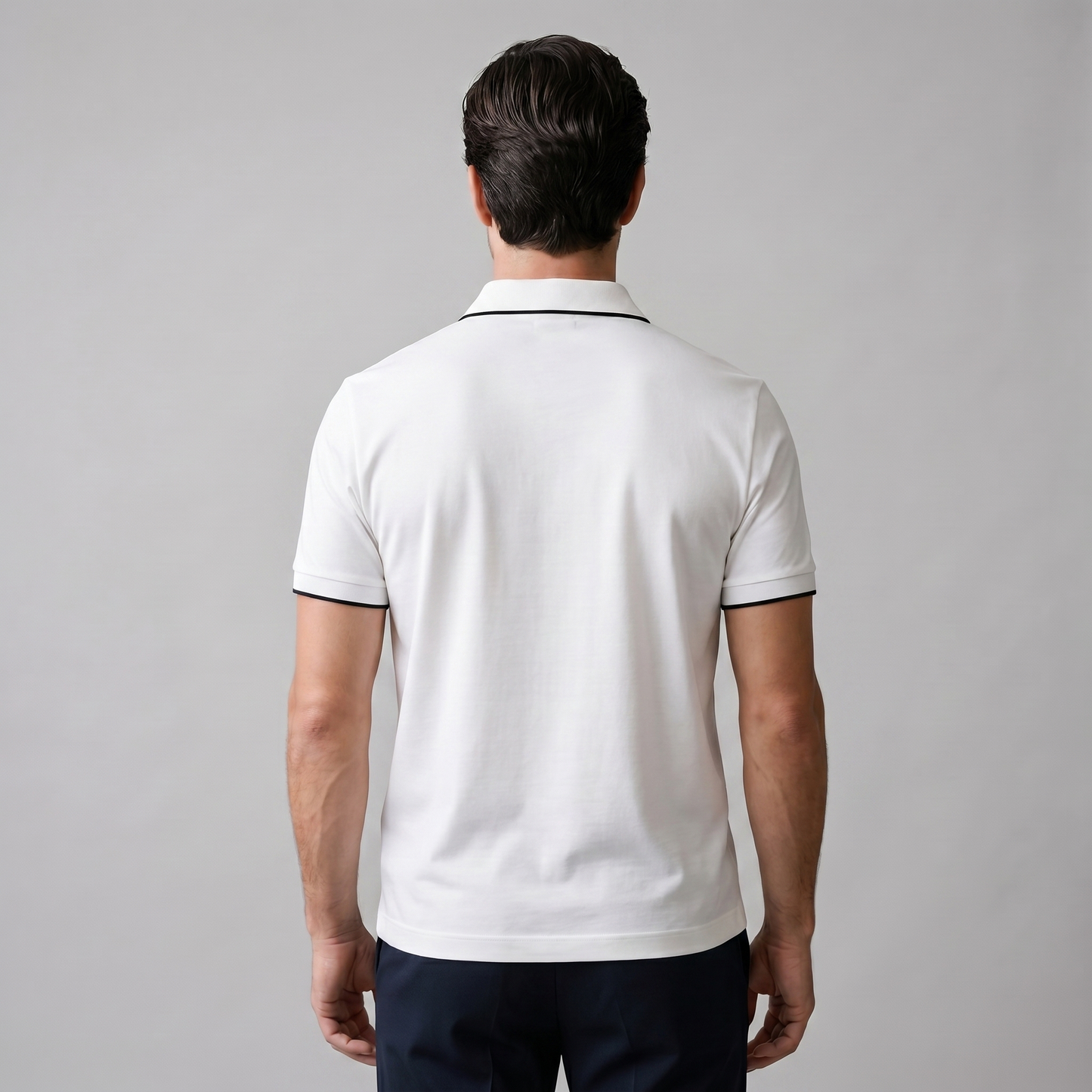 Men's Zip Front Polo Shirt