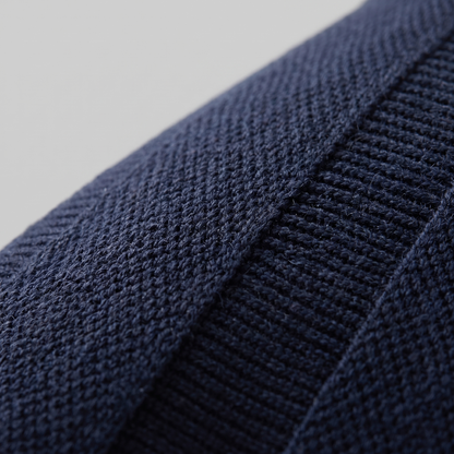 Men's Open Knit Polo Shirt | Ribbed Smart-Casual Summer Style