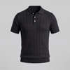 Men's Textured Knit Polo Shirt | Clean Summer Style