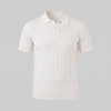 Men's Textured Knit Polo Shirt | Clean Summer Style