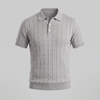 Men's Textured Knit Polo Shirt | Clean Summer Style
