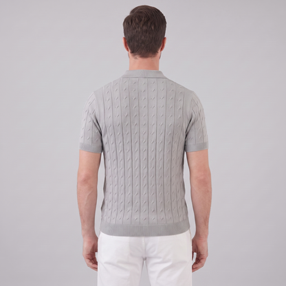 Men's Textured Knit Polo Shirt | Clean Summer Style