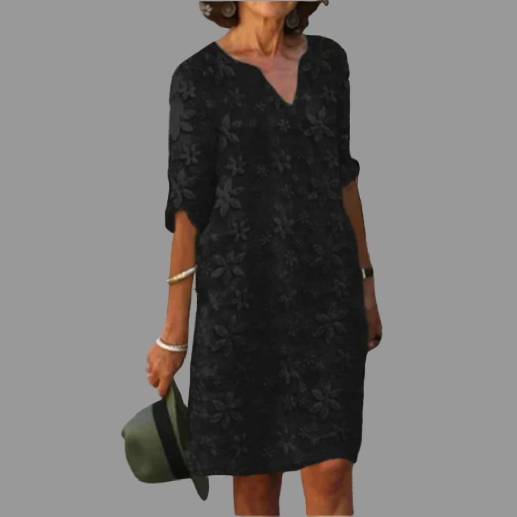 Women's Floral Midi Dress | Modern Relaxed Fit