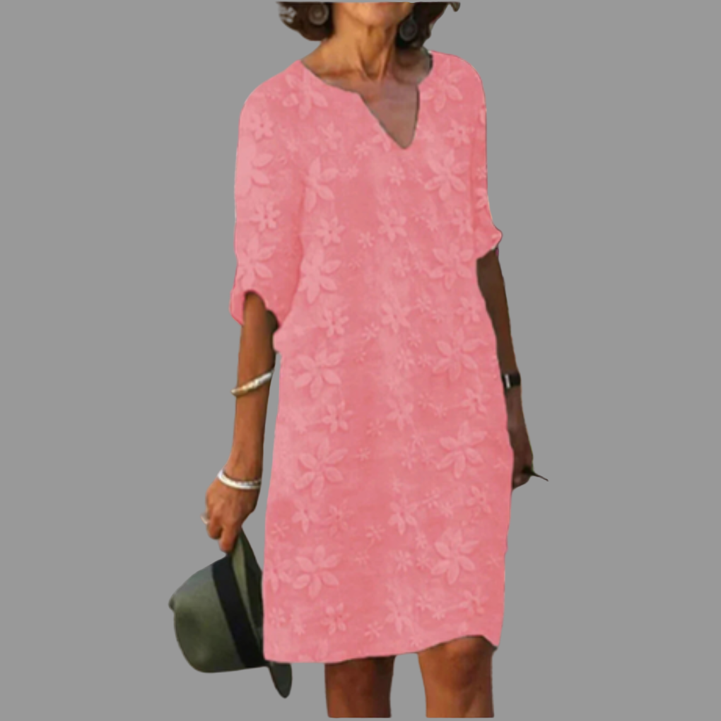 Women's Floral Midi Dress | Modern Relaxed Fit