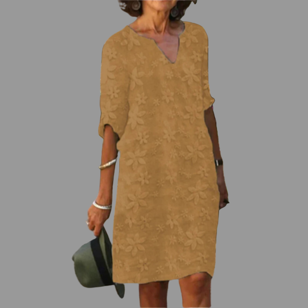 Women's Floral Midi Dress | Modern Relaxed Fit