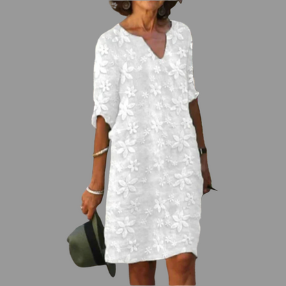 Women's Floral Midi Dress | Modern Relaxed Fit