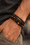 Men's Leather Style Bracelet Set | Casual & Dressy Wrist Stack