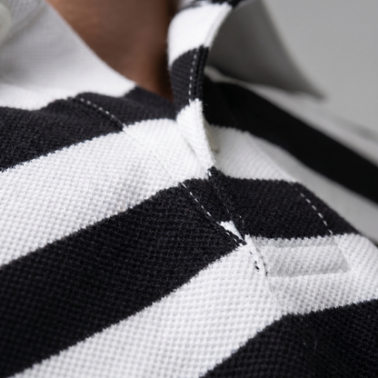 Men's Striped Polo Shirt