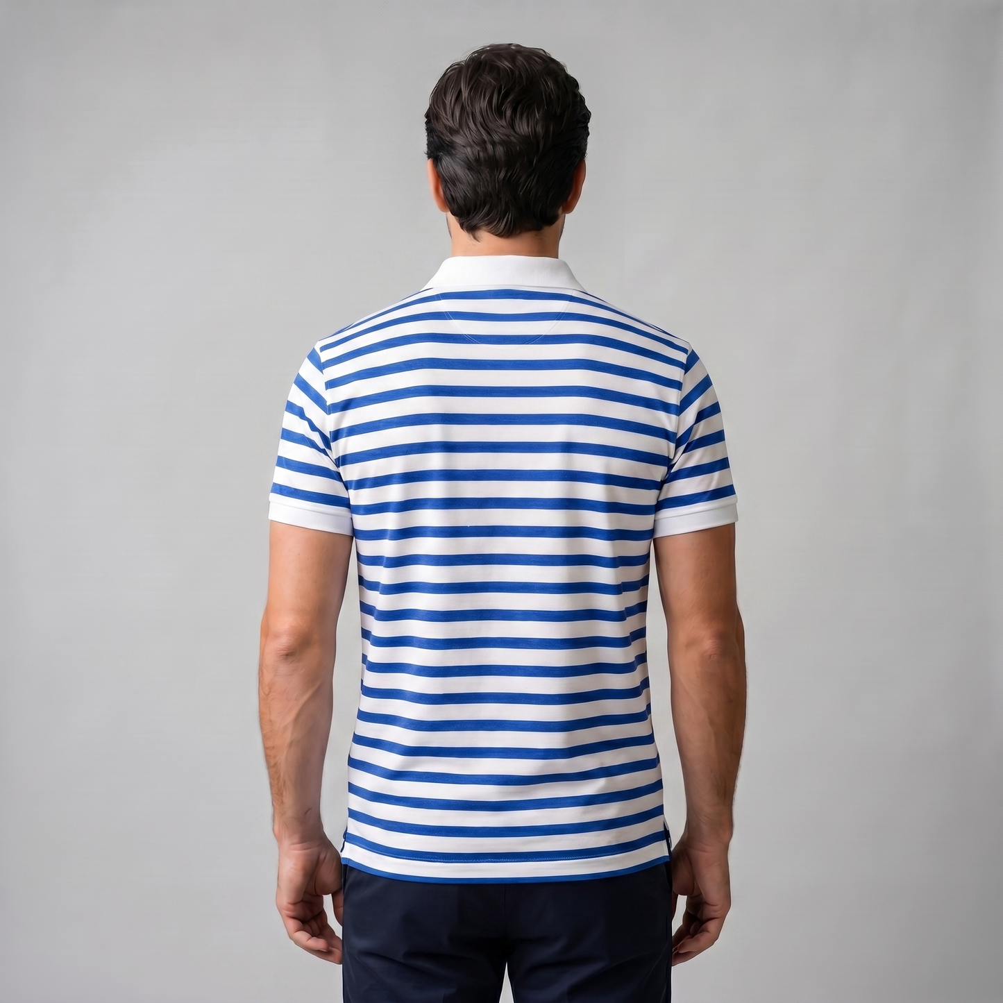 Men's Striped Polo Shirt