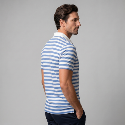 Men's Striped Polo Shirt