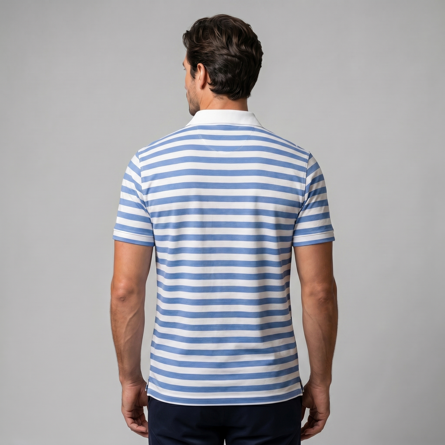 Men's Striped Polo Shirt