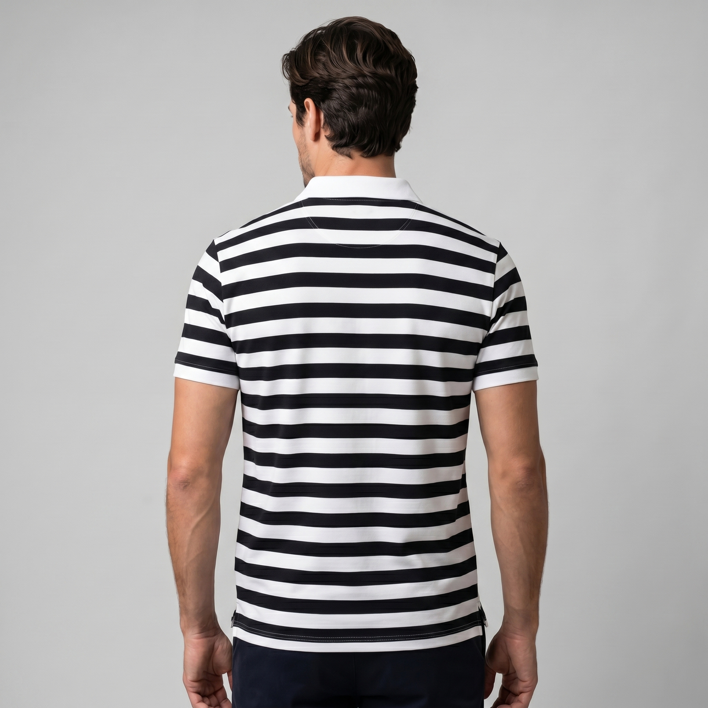 Men's Striped Polo Shirt