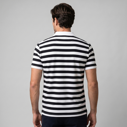 Men's Striped Polo Shirt