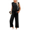 Women's Two-Piece Lounge Set | Long Sleeve Top & Wide-Leg Cropped Trousers