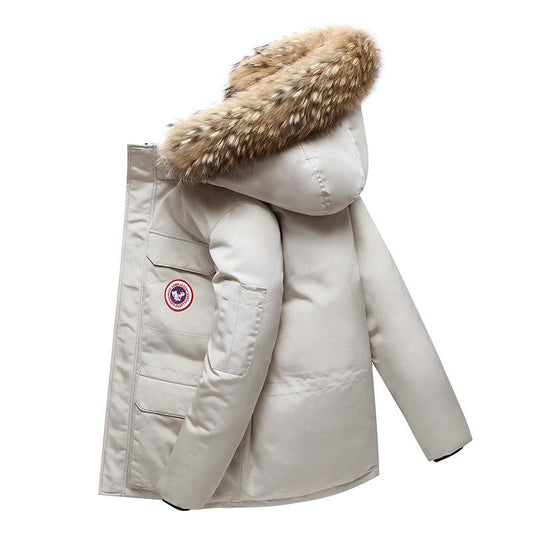 Men's Warm Padded Parka | Mid-Length Winter Jacket