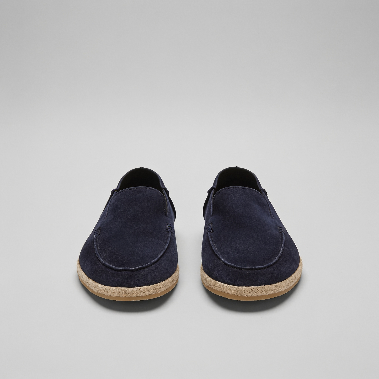 Men's Suede Style Espadrille Loafers | Jute Trim Summer Slip-On