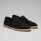 Men's Suede Style Espadrille Loafers | Jute Trim Summer Slip-On