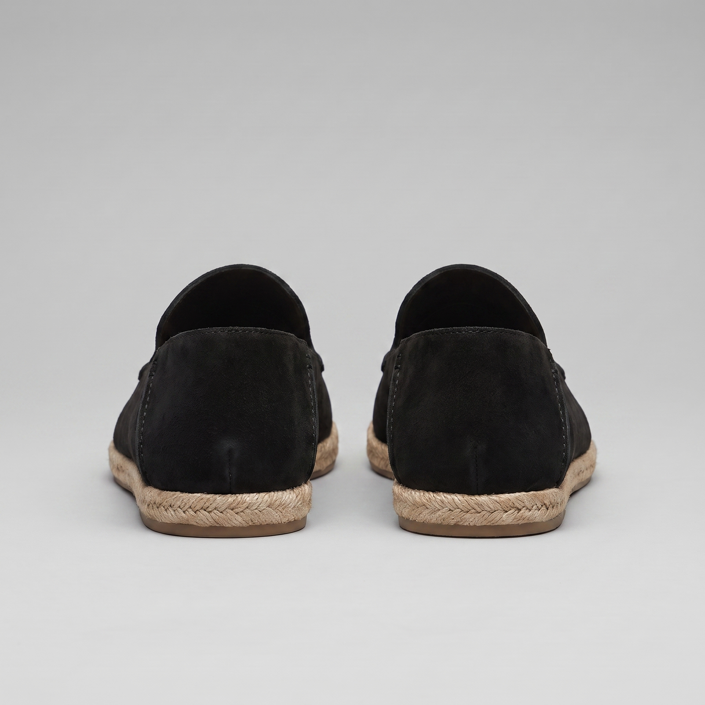 Men's Suede Style Espadrille Loafers | Jute Trim Summer Slip-On