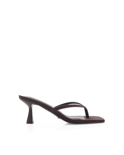 Women's Suede Thong Heels