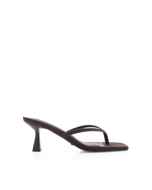 Women's Suede Thong Heels