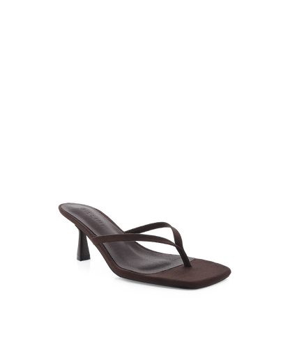 Women's Suede Thong Heels