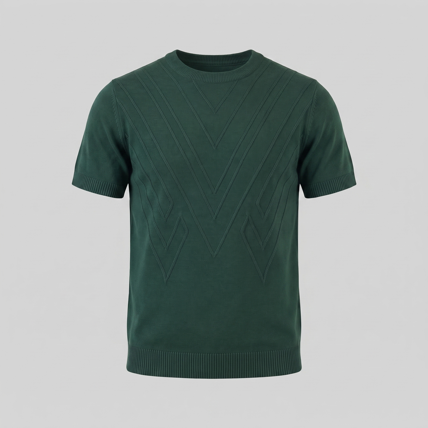 Men's Textured Crew Neck Tee