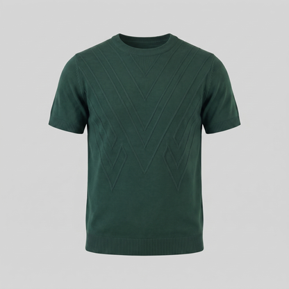Men's Textured Crew Neck Tee